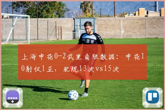 上海申花0-2武里南联数据：申花10射仅1正，犯规13次vs15次